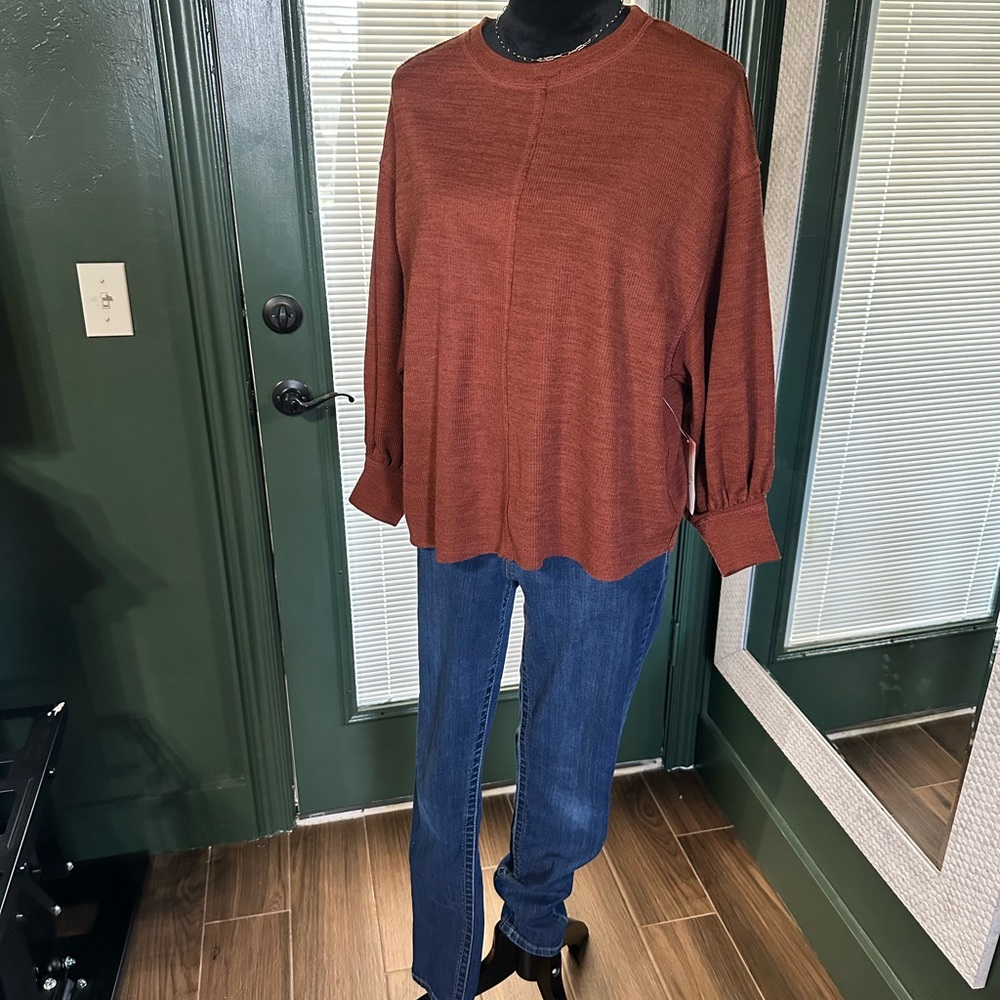 Rust Orange Sweater - Picture 2 of 5